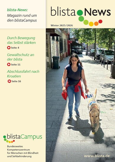 Cover der Winterausgabe des Magazins blista-News 2025